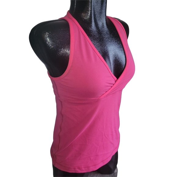 Lululemon Pink Yoga Activewear Tank Top with Mesh Racerback 8 - Picture 2 of 6
